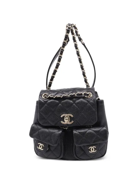 CHANEL Pre-Owned 2024 small Duma CC turn-lock backpack