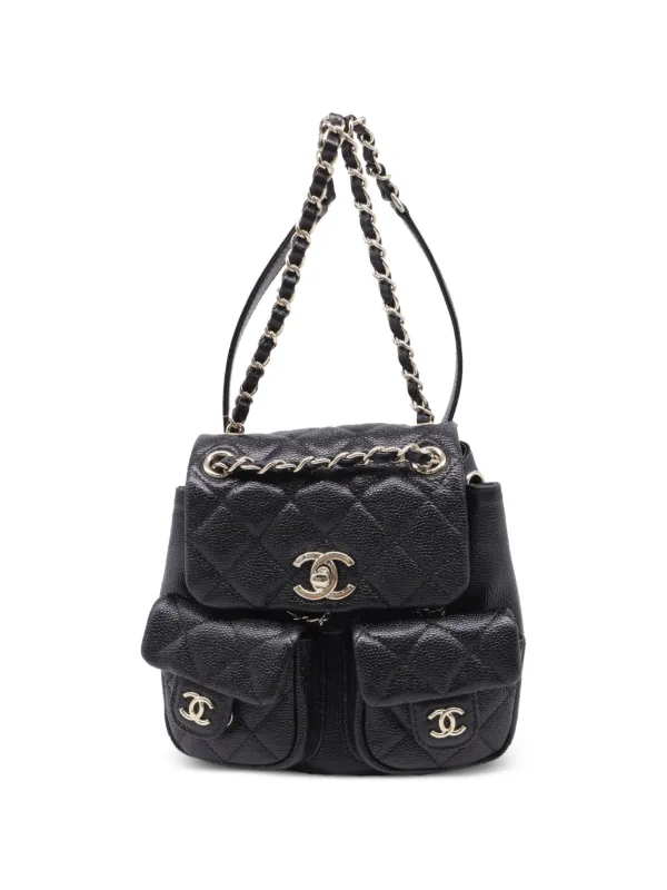 CHANEL Pre-Owned 2024 デュマ ココマーク ターンロック バックパック