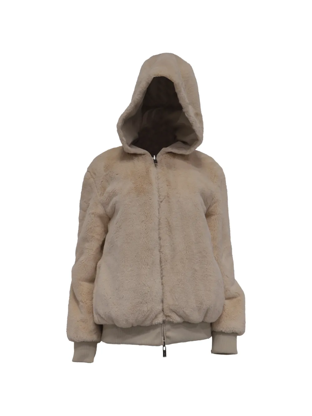 BOSS 2023 Teddy hooded jacket - Nude