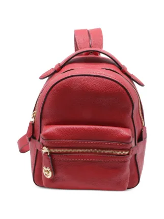 coach backpack purse red Leather Tartan Plaid Court Bag Bee Balm Boutique Printed coated canvas and refined pebble leather Inside zip and multifunction pockets Double zip closure fabric lining Handle with 2 1/4 drop Outside zip pocket Adjustable shoulder straps 10 3/4 (L) x 12 1/2 (H) x 4 3/4 (W) Style No. Restored Embossed Crocodile Turnlock Rucksack