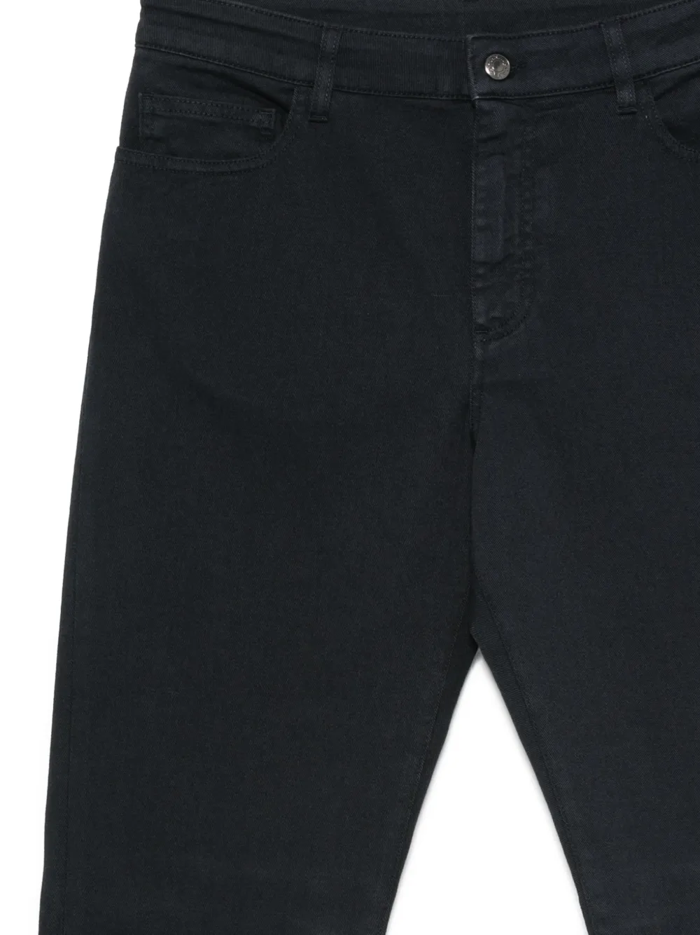Canali Jeans met logopatch Blauw