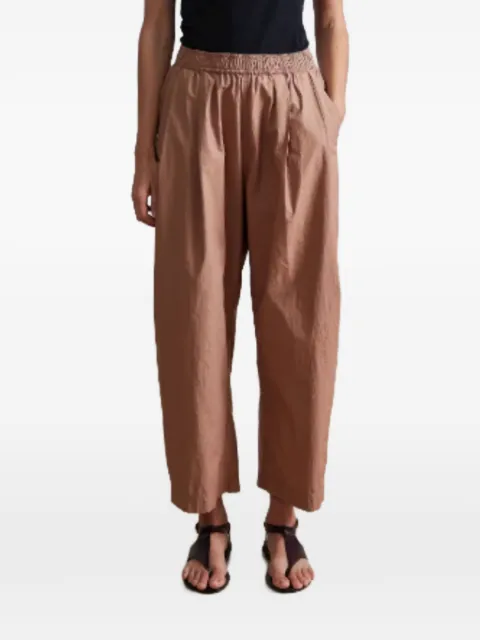 Apiece Apart elasticated-pleated cropped trousers