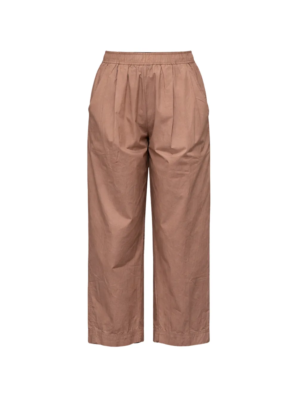 Apiece Apart elasticated-pleated cropped trousers - Toni neutri