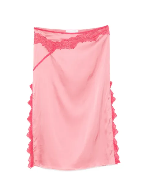 VAILLANT STUDIO lace-trimmed midi skirt