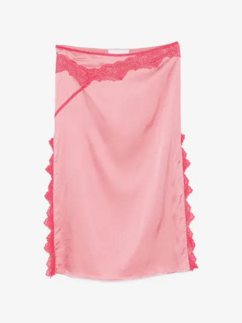 VAILLANT STUDIO lace-trimmed midi skirt