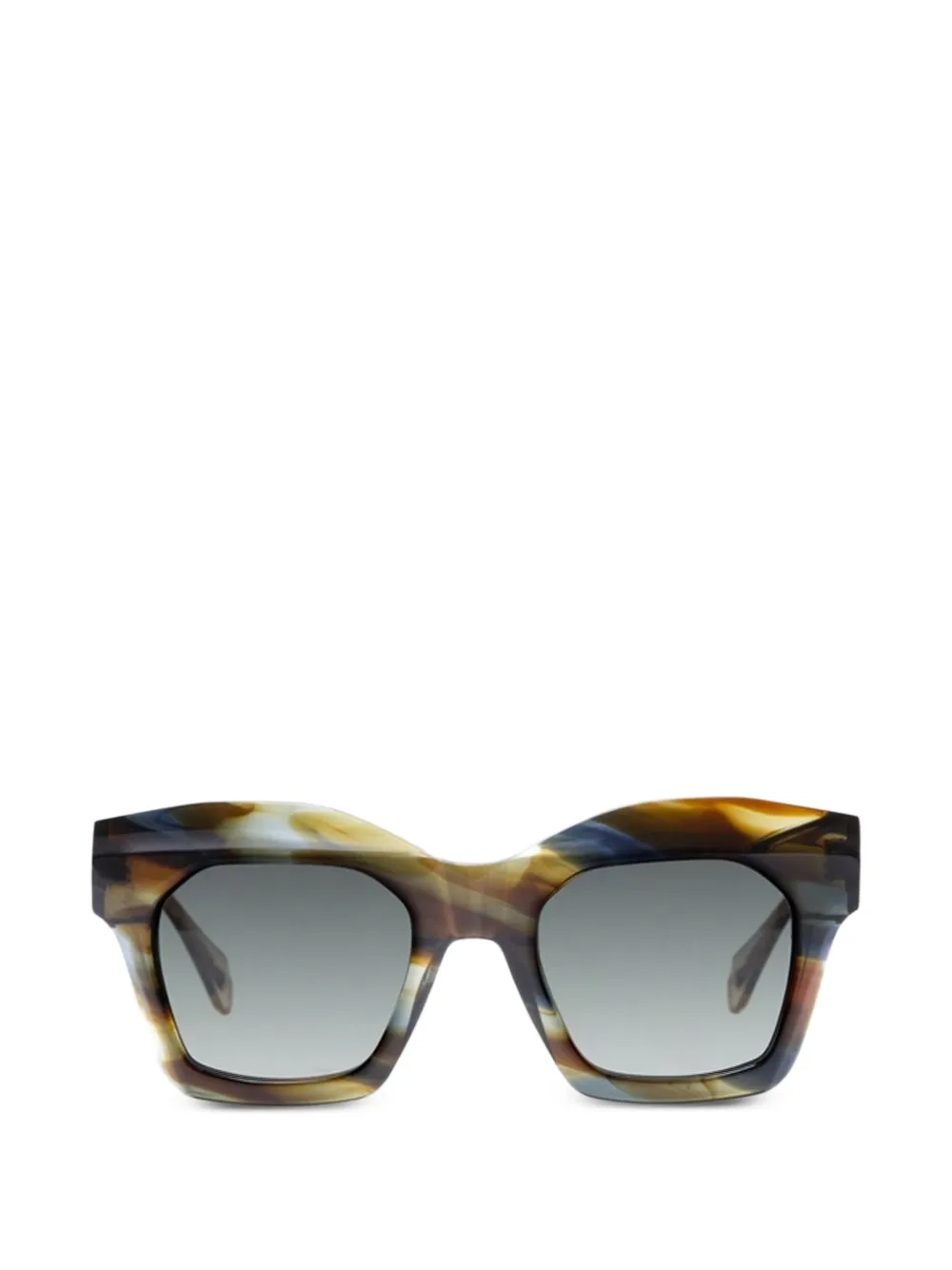 GIGI STUDIOS geometric-frame sunglasses - Marrone
