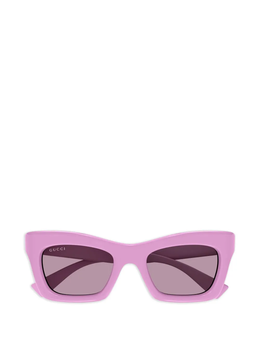 Gucci Eyewear logo-detail square-frame sunglasses - Rosa