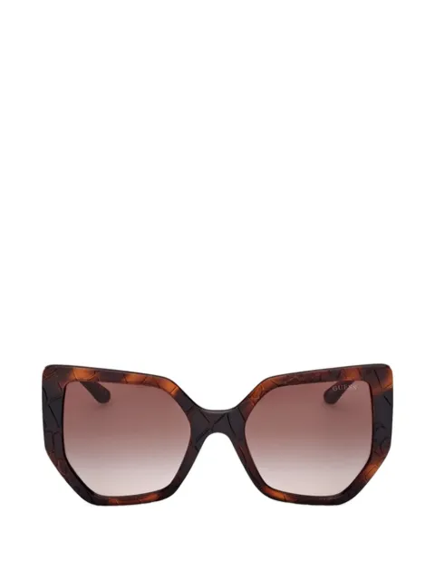 GUESS USA geometric-frame tortoiseshell-effect sunglasses