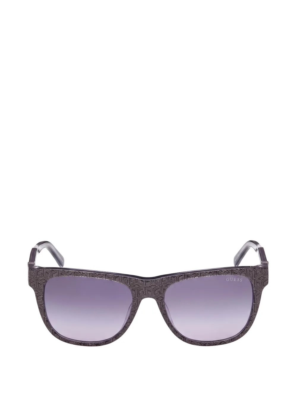 GUESS USA monogram-print square-frame sunglasses - Grigio