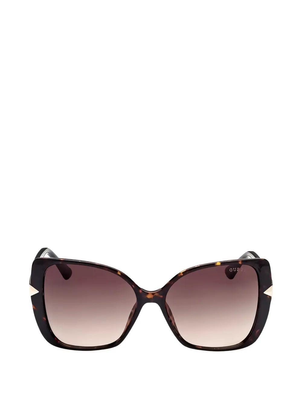 GUESS EYEWEAR Occhiali da sole cat-eye con effetto tartarugato - Marrone