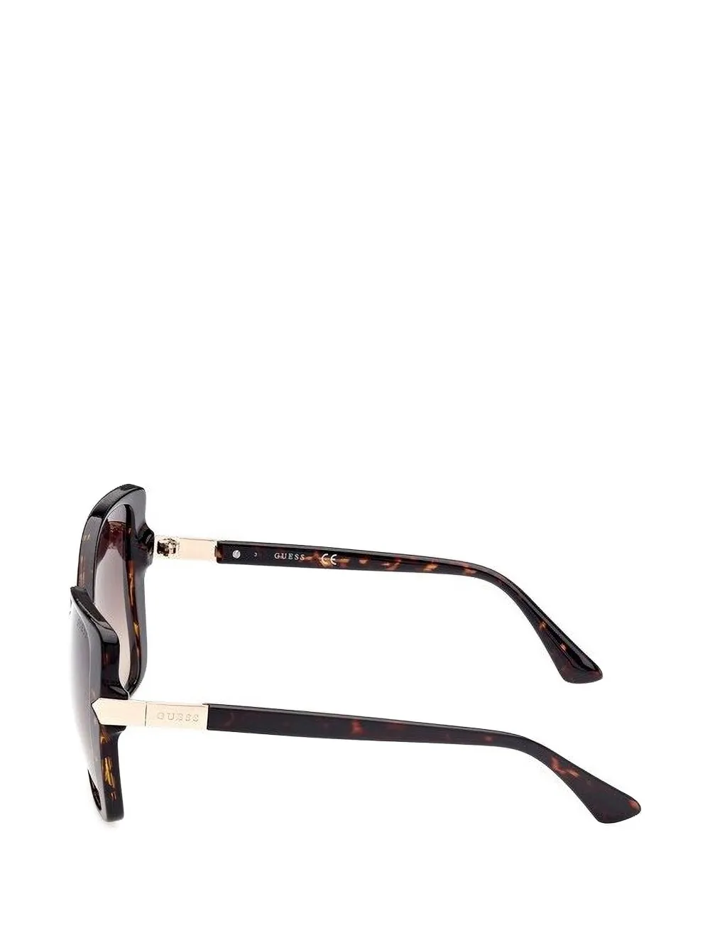 GUESS EYEWEAR Zonnebril met schildpadschild-design Bruin
