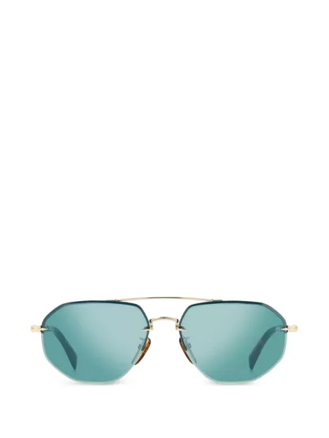 DAVID BECKHAM EYEWEAR geometric-frame rimless sunglasses