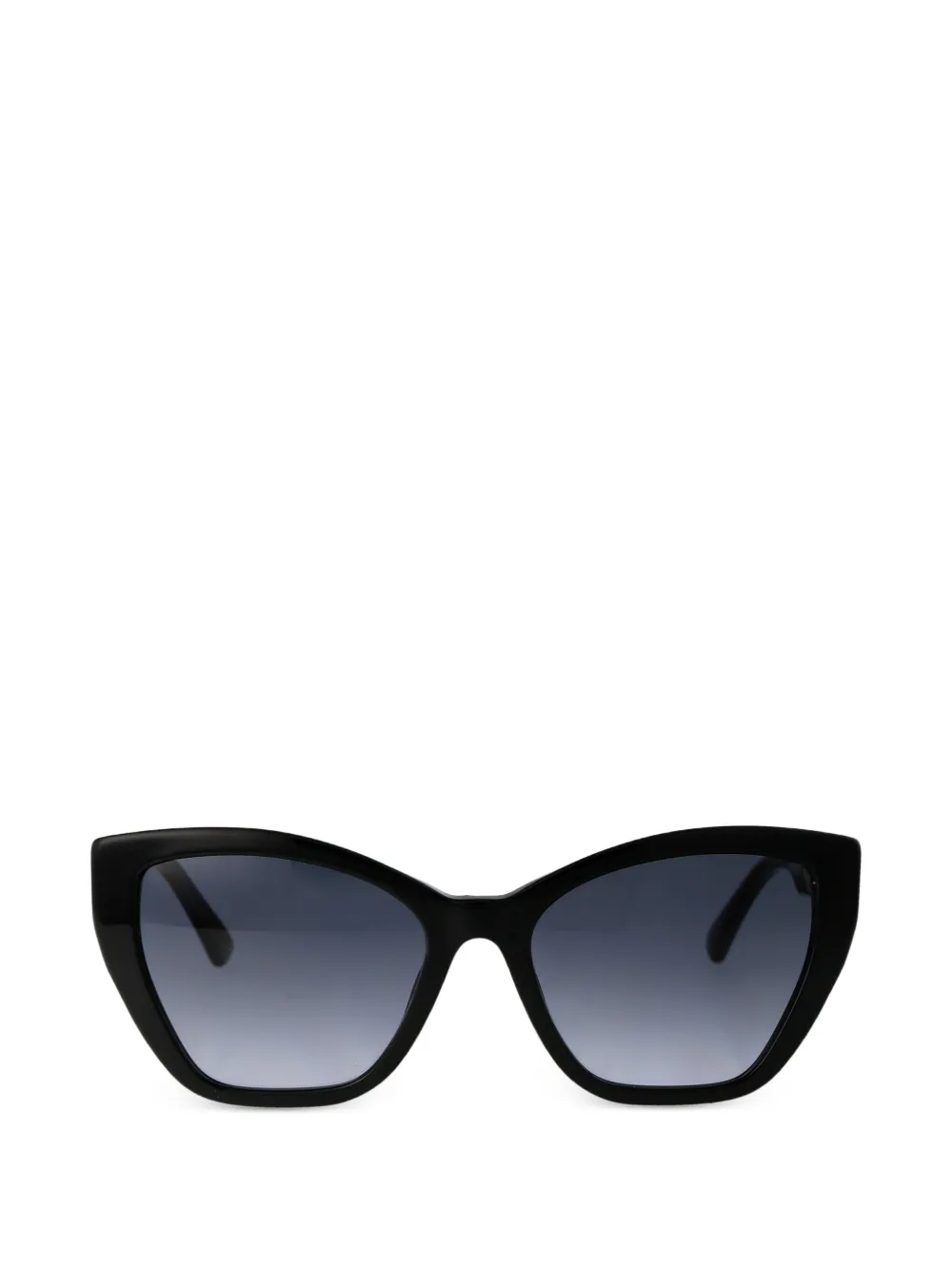 Moschino Eyewear logo-plaque cat-eye sunglasses - Nero