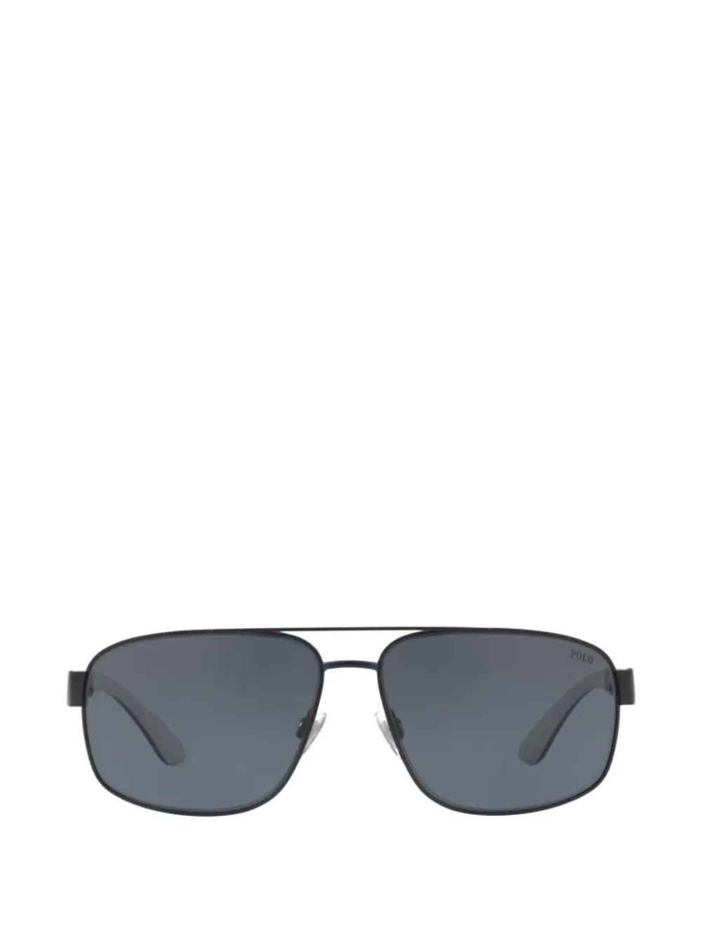 Polo Ralph Lauren rectangle-frame metal sunglasses - Blu