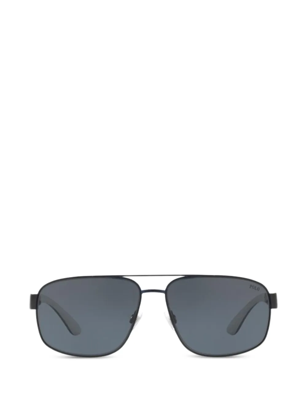 Polo Ralph Lauren rectangle-frame metal sunglasses - Blu