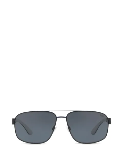 Polo Ralph Lauren rectangle-frame metal sunglasses