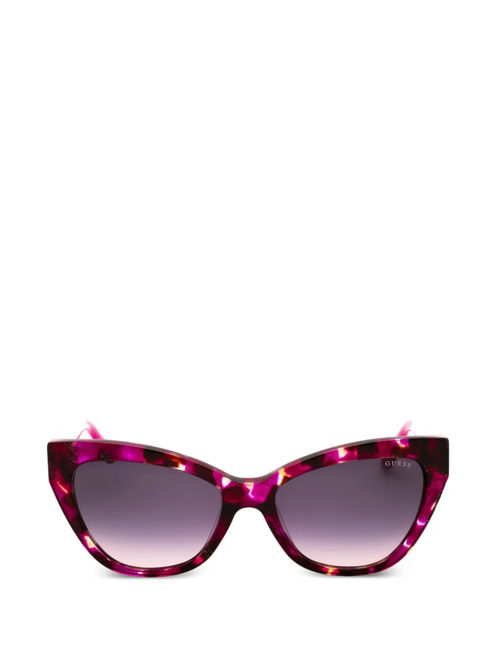 GUESS EYEWEAR tortoiseshell-effect cat-eye sunglasses · 55