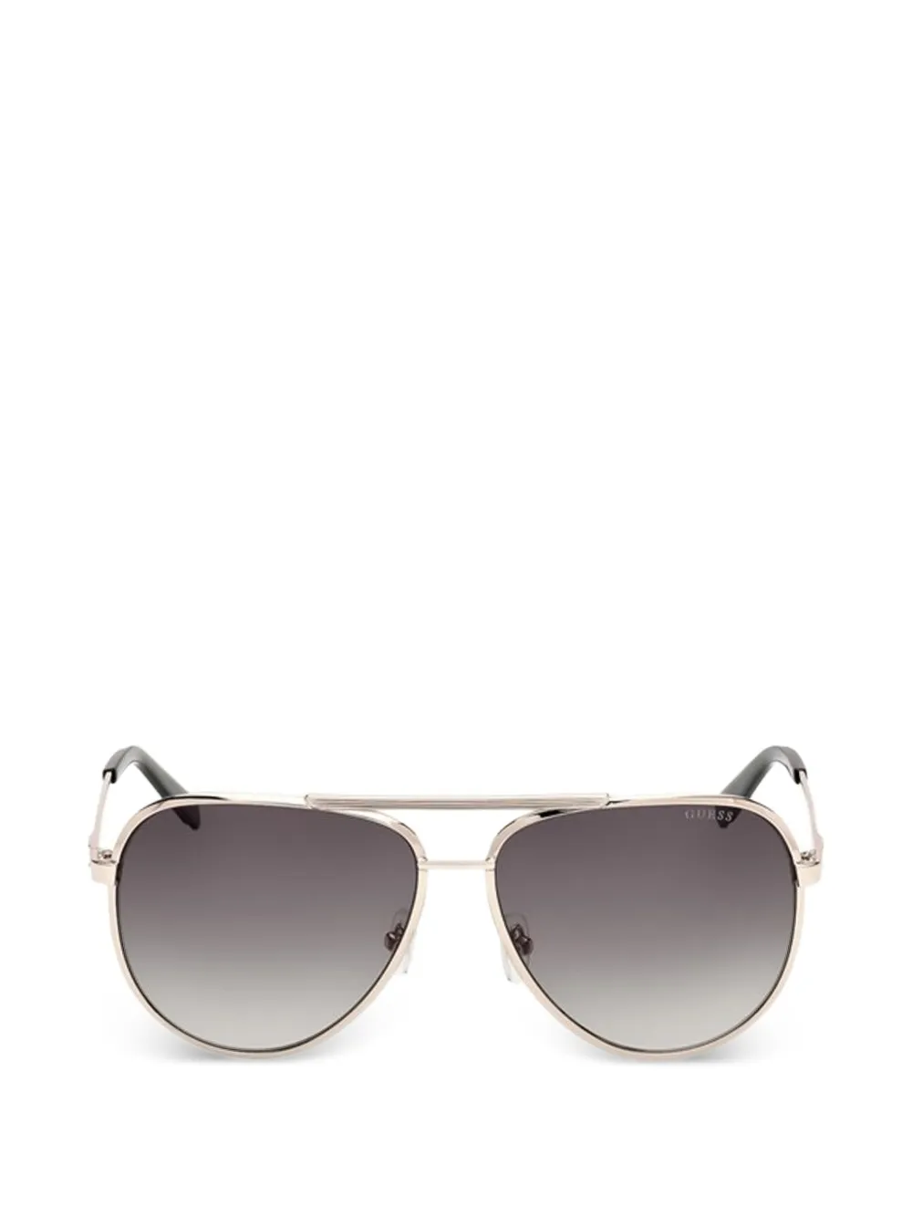 GUESS EYEWEAR gradient-lens pilot-frame sunglasses - Argento