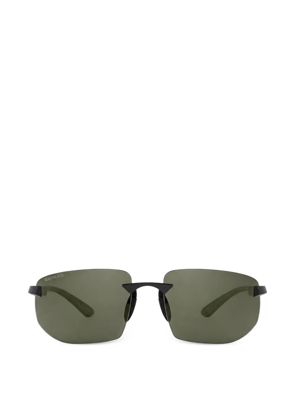 Serengeti Eyewear Lupton rectangle-frame sunglasses - Schwarz