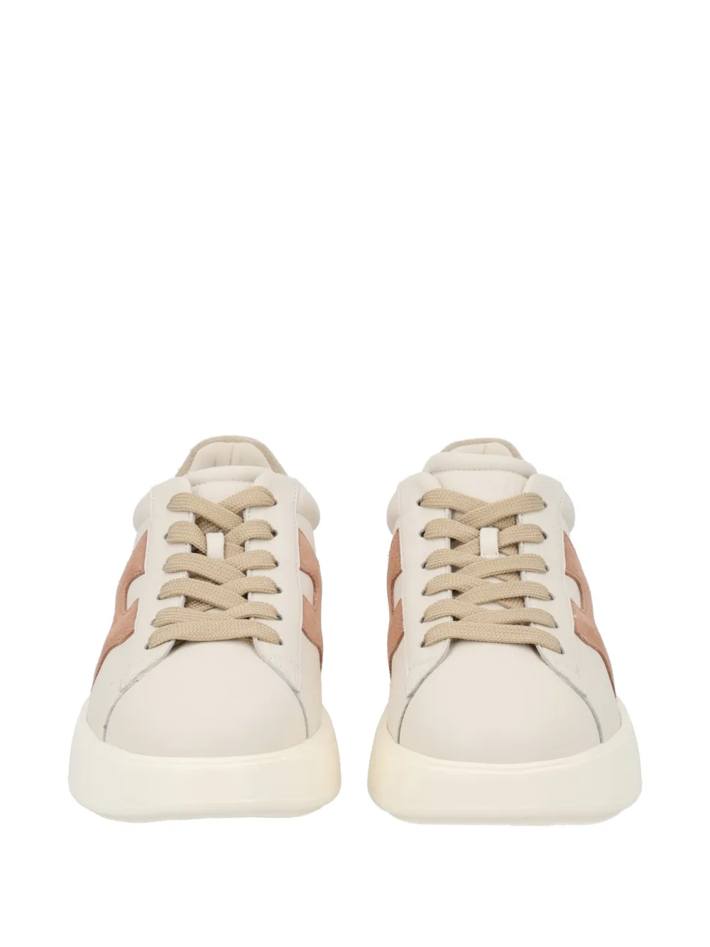 Hogan Rebel leather sneakers Beige