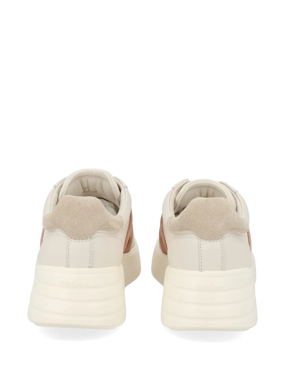 Hogan Rebel leather sneakers Beige