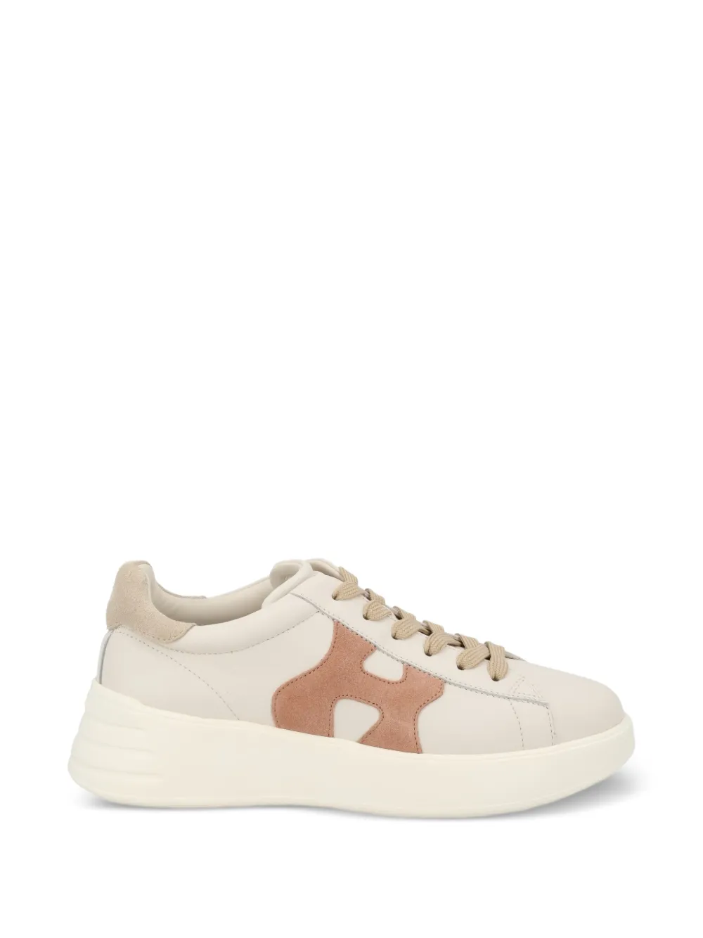 Hogan Rebel leather sneakers Beige