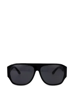 Ferragamo Eyewear ガンチーニ スクエア サングラス | ブラック