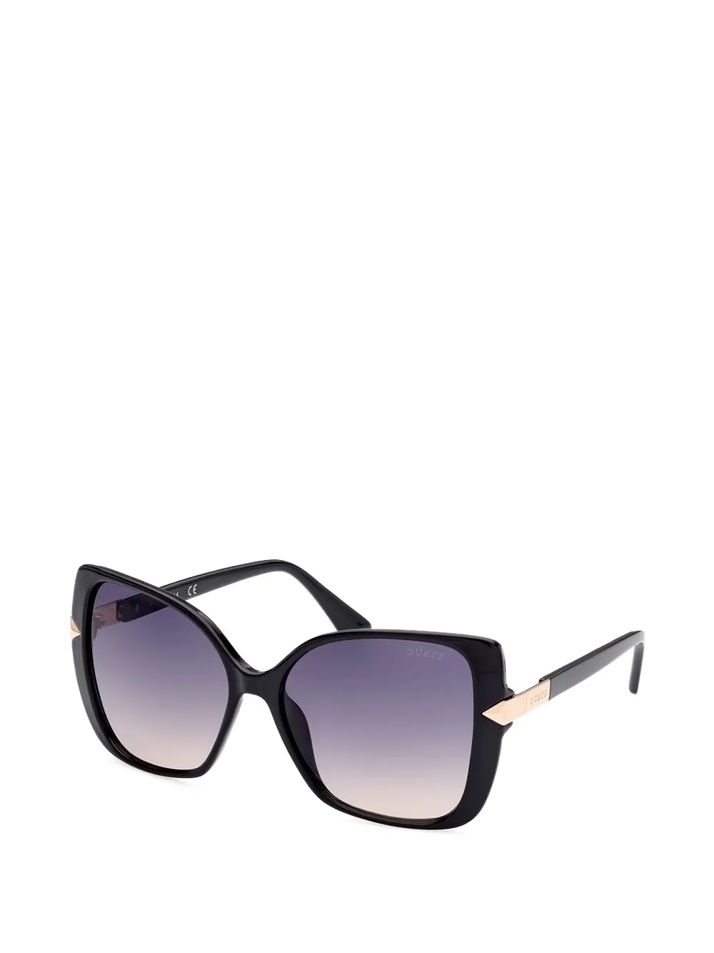 GUESS EYEWEAR Zonnebril met vierkant montuur Zwart