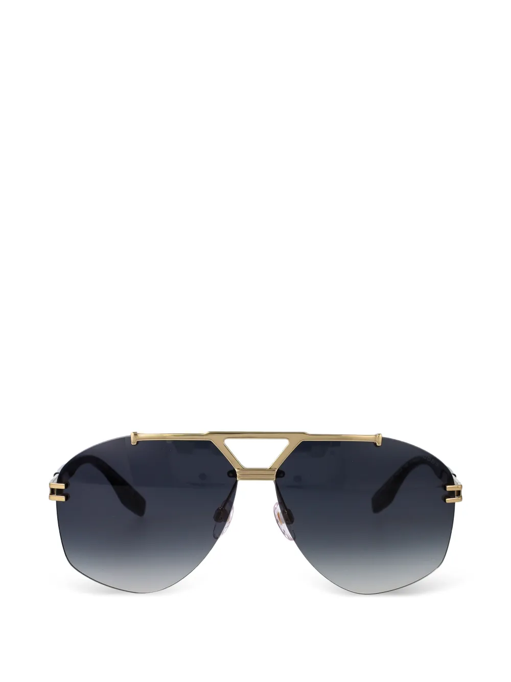 Marc Jacobs titanium pilot-frame sunglasses - Gold