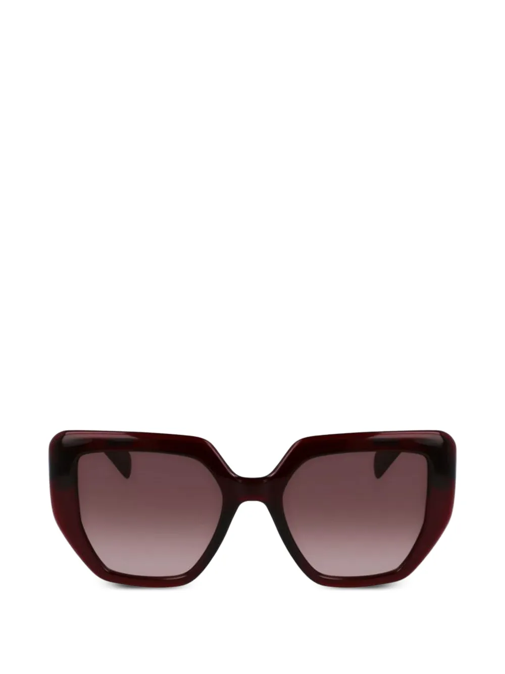LIU JO twist-detail geometric-frame sunglasses - Rot
