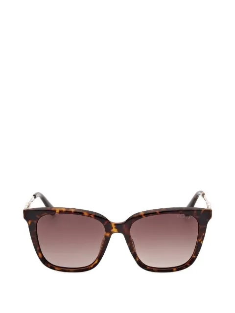 GUESS USA tortoiseshell-effect rectangle-frame sunglasses