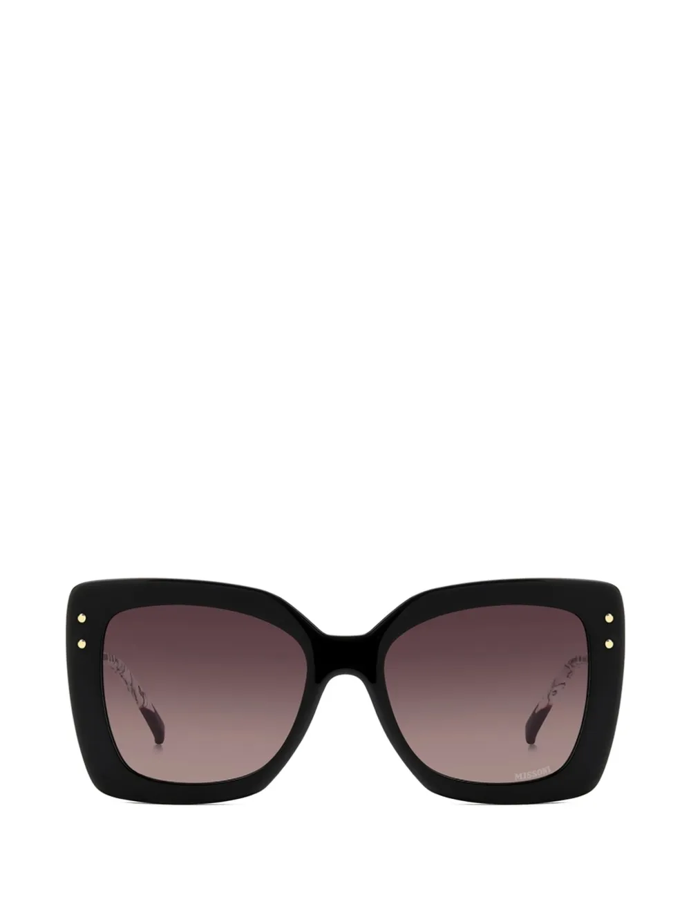 Missoni clip-on square-frame sunglasses - Nero