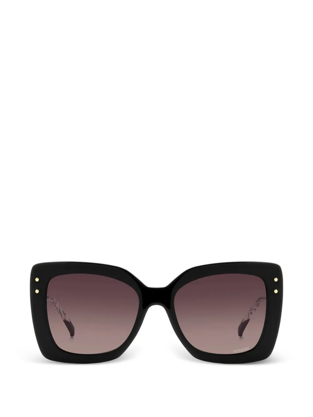 Missoni clip-on square-frame sunglasses - Nero