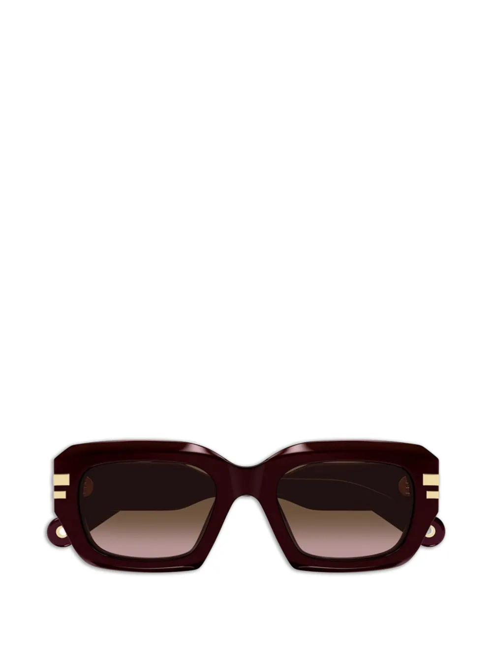Chloé square-frame sunglasses - Marrone