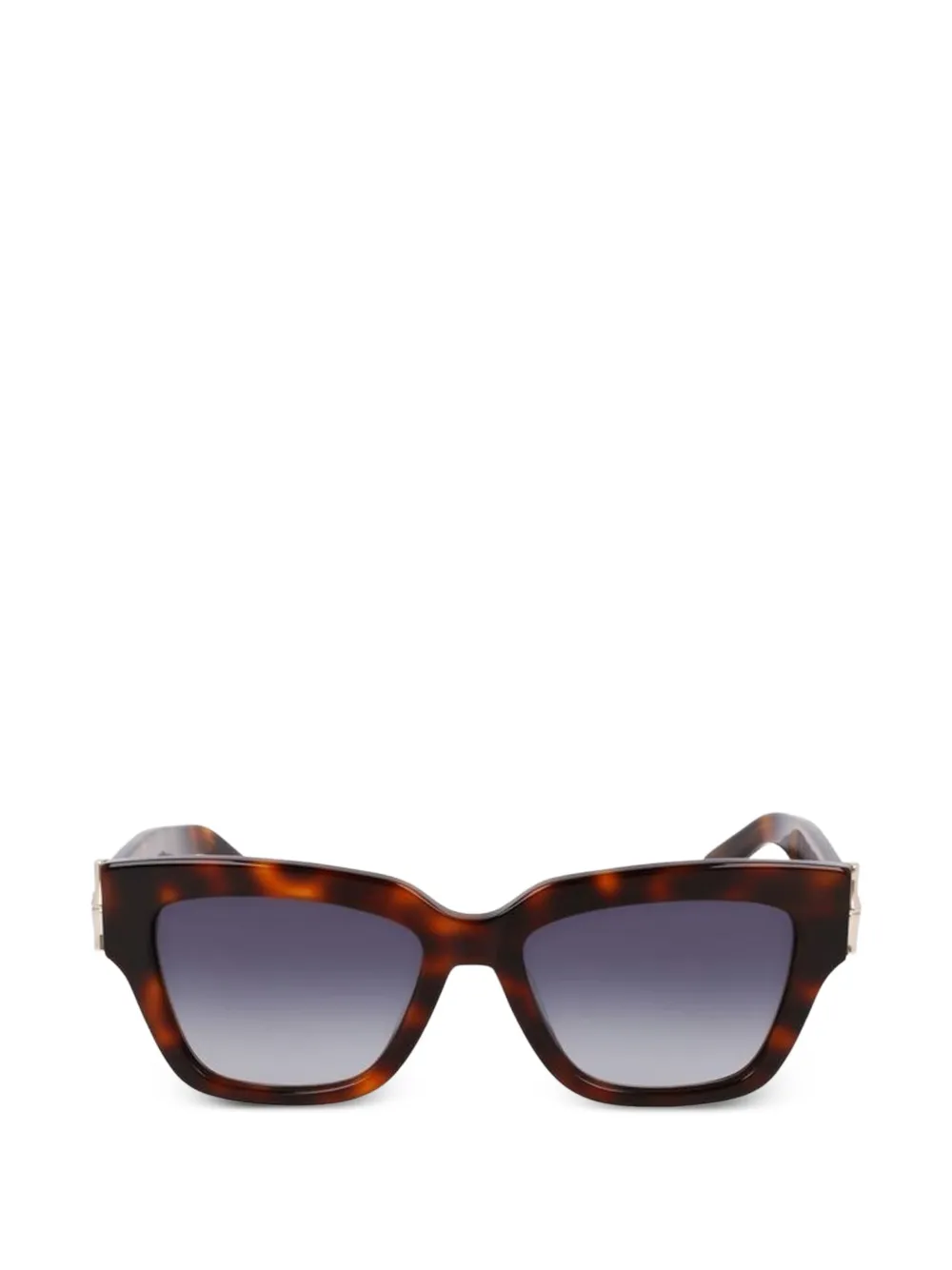 Longchamp tortoiseshell-effect cat-eye sunglasses - Braun