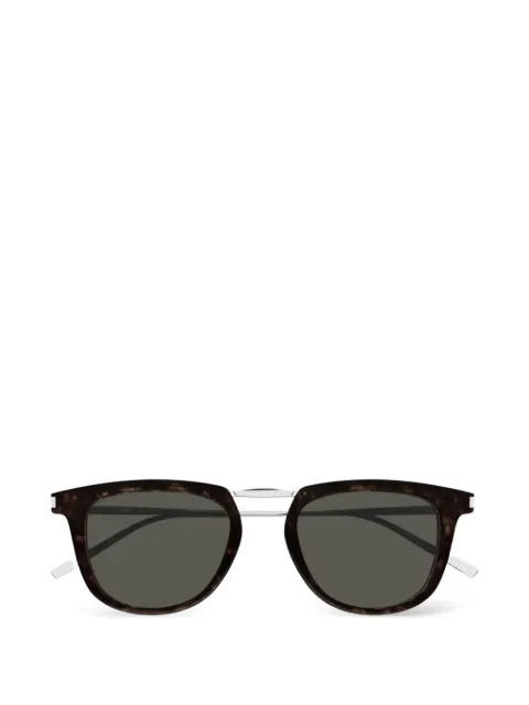 Saint Laurent Eyewear tortoiseshell-effect square-frame sunglasses