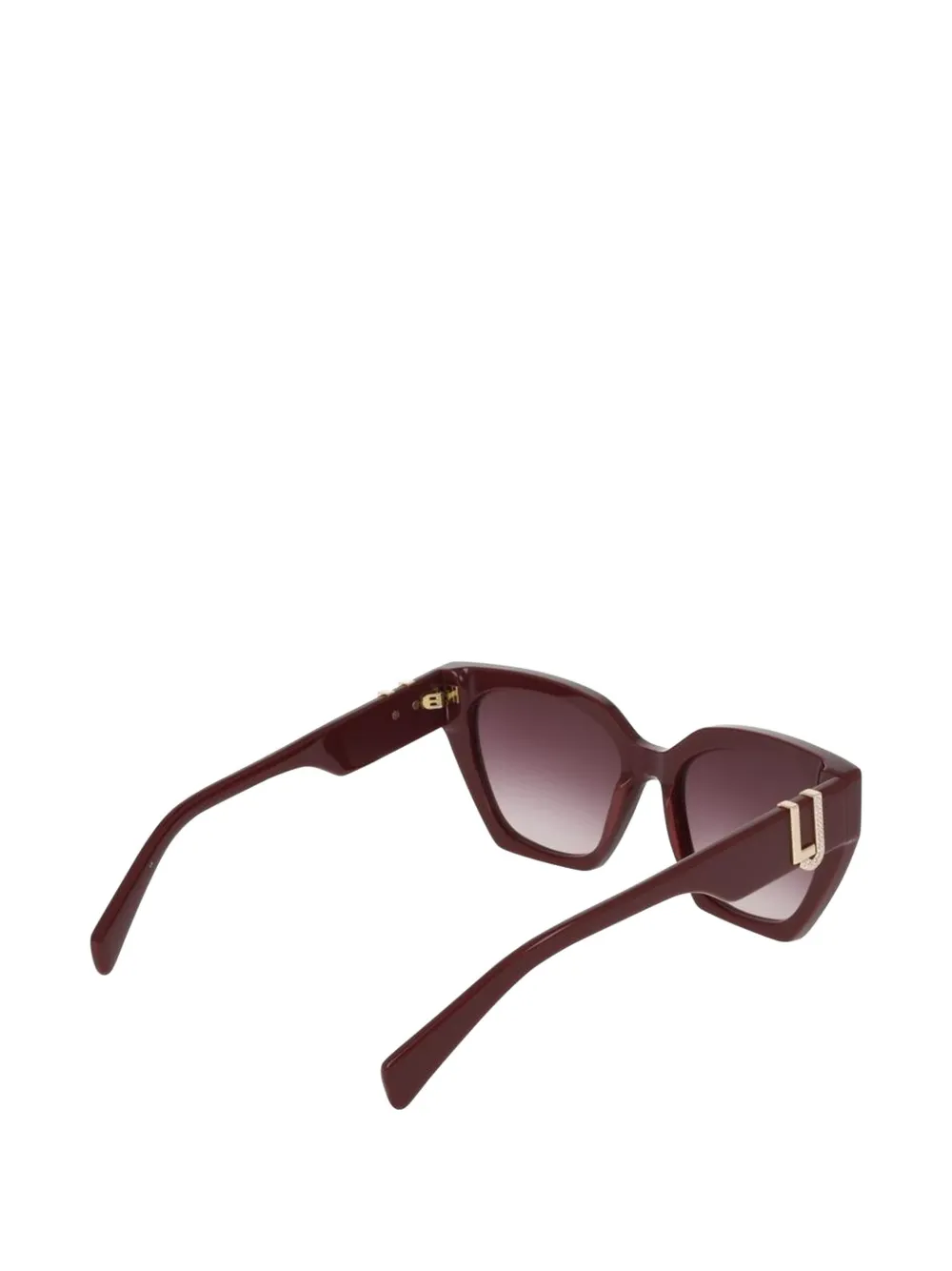 LIU JO Zonnebril met cat-eye montuur en logoplakkaat Rood