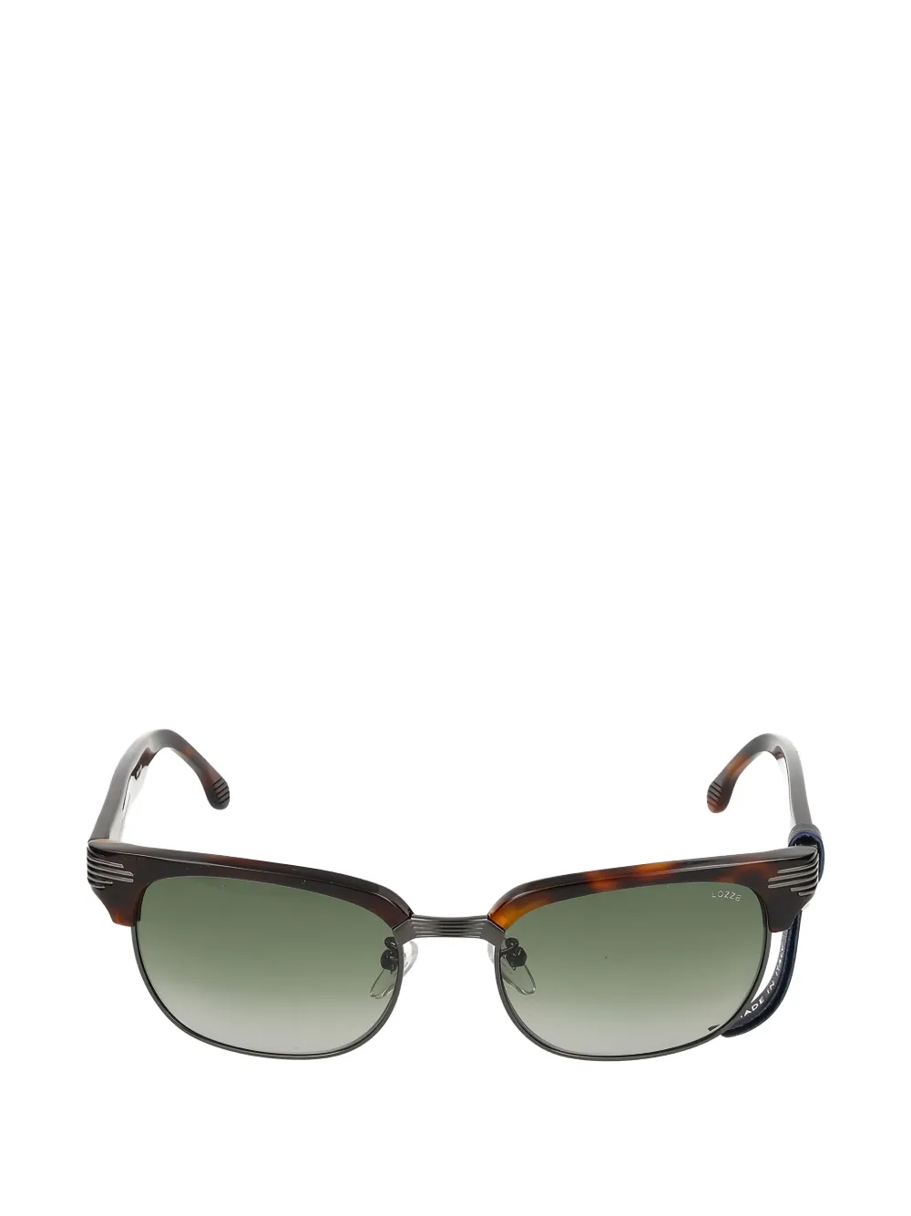 LOZZA tortoiseshell-effect rectangle-frame sunglasses - Braun