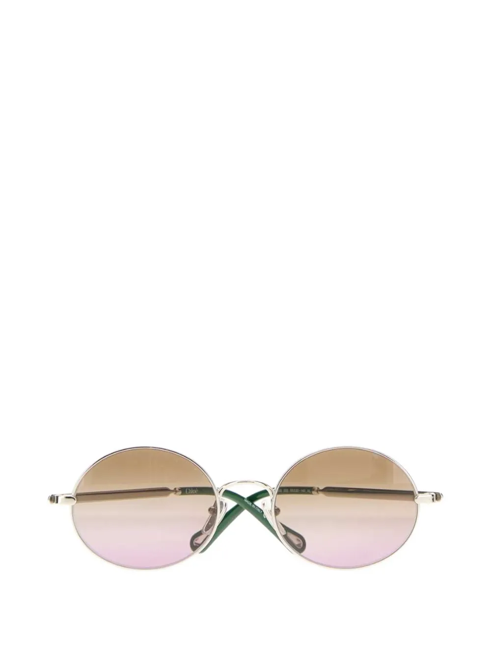 Chloé Eyewear Aly zonnebril met rond montuur Zilver