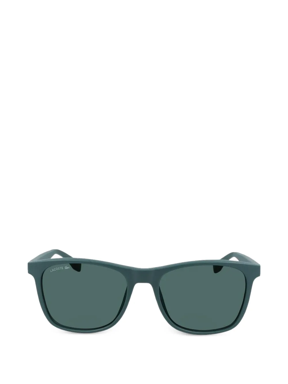 Lacoste matte-finish rectangle-frame sunglasses - Grün