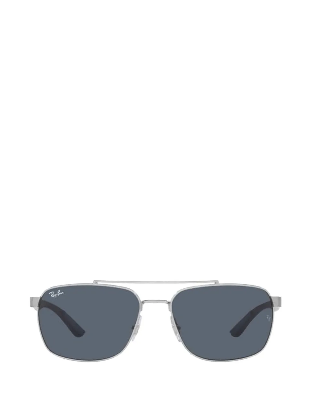Ray-Ban RB3701 double-bridge rectangle-frame sunglasses - Silber