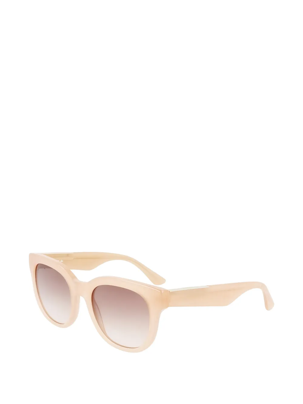 Lacoste Zonnebril met geometrisch montuur Beige