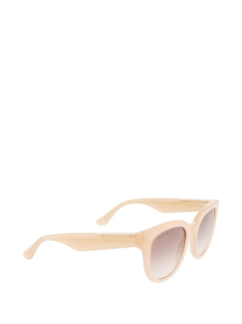 Lacoste Zonnebril met geometrisch montuur Beige