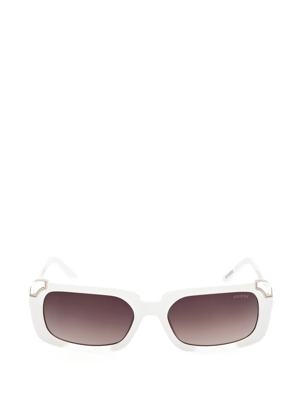 GUESS USA rectangle-frame sunglasses - Bianco