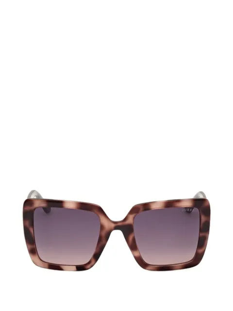 GUESS USA logo-plaque square-frame sunglasses