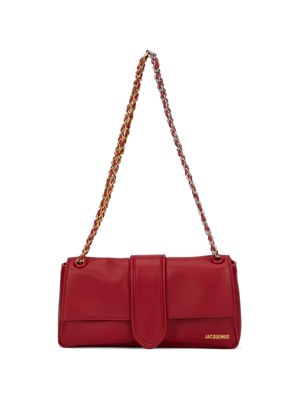 Jacquemus Le Bambino chain-link shoulder bag - Rosso