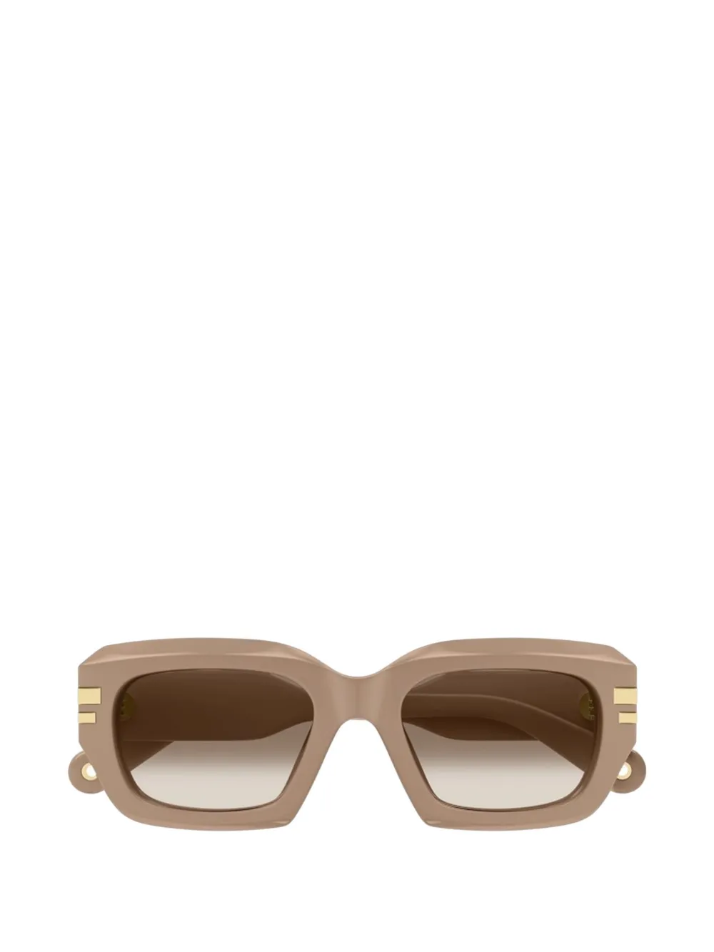 Chloé geometric-frame sunglasses - Toni neutri