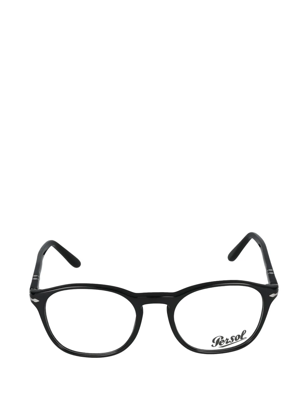 Persol round-frame glasses - Schwarz