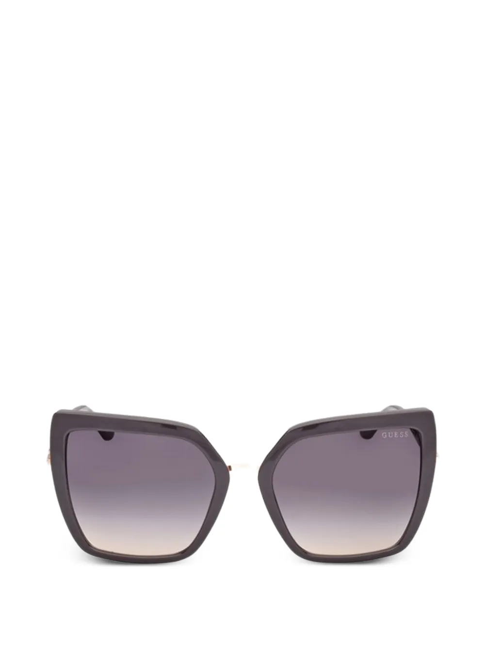 GUESS EYEWEAR chain-link geometric-frame sunglasses - Nero