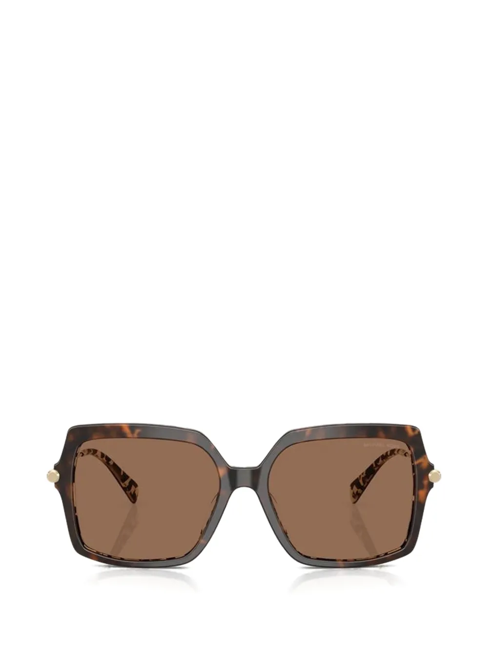 Michael Kors Quogue geometric-frame sunglasses - Braun